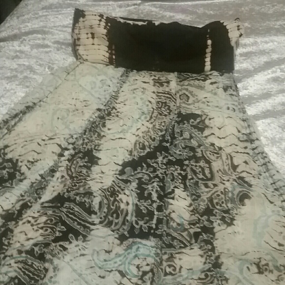 Bohemian lightweight printed gauze skirt - Picture 3 of 4